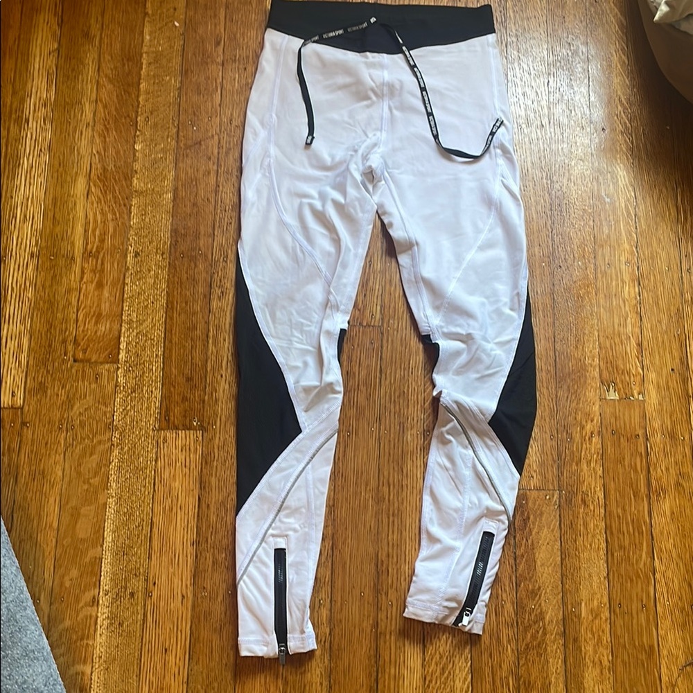 Victoria’s Secret White and Black Athletic Leggings